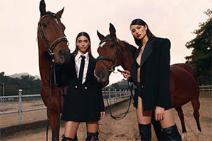 A professional rider on a horse